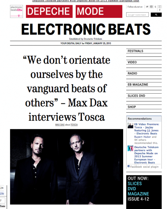 tosca.electronic beats